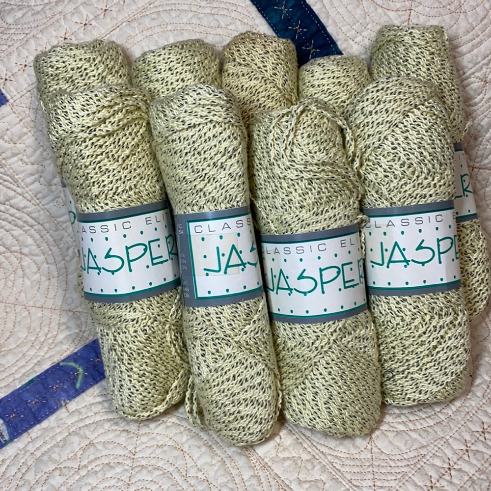 CLASSIC ELITE Jasper 50/50 cotton/rayon yarn MADE IN USA! Lot of 9 skeins